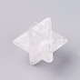 Perles de cristal de quartz naturel, perles de cristal de roche, pas de trous / non percés, Merkaba Star