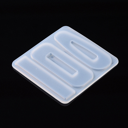 Hair Clip Silicone Molds, Resin Casting Molds, For UV Resin, Epoxy Resin Jewelry Making, Teardrop & Rectangle & Bar