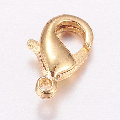 Brass Lobster Claw, Long-Lasting Plated, Real Light Gold Plated