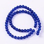 Dyed Natural Jade Round Bead Strands