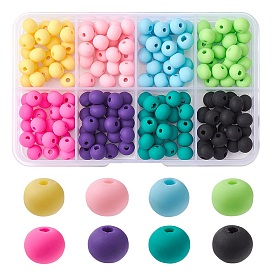 176Pcs 8 Colors Handmade Polymer Clay Beads, for DIY Jewelry Crafts Supplies, Round