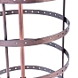 Железные 4 ярусы вращающийся органайзер для украшений подставка для серег, 144 отверстия, для подвески сережек