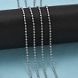 304 Stainless Steel Ball Beaded Chains, Soldered, Decorative Chain, 2.5mm