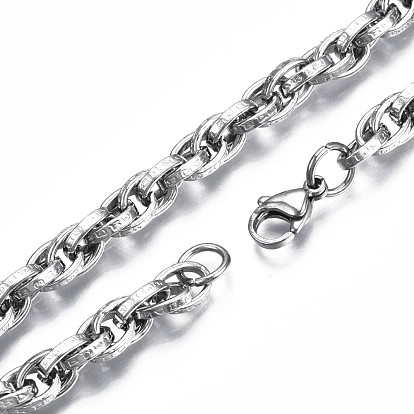 201 pulsera de cadena de cuerda de acero inoxidable, pulsera con patrón de constelación de aries para hombres y mujeres