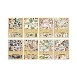 Vintage handgemachtes Kunstgalerie-Material Retro-Scrapbook-Papier, Collage, kreative Journal-Dekorations-Hintergrundblätter