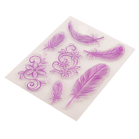 Clear Silicone Stamps, for DIY Scrapbooking, Photo Album Decorative, Cards Making, Stamp Sheets, Flower