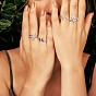 925 открытое кольцо-манжета с фениксом из стерлингового серебра с кубическим цирконием для женщин