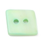 Natural Freshwater Shell Buttons, 2-Hole, Rhombus
