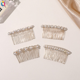 Bridal Hair Comb with Diamond and Pearl - Alloy, Wedding Hair Accessories