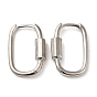 Rack Plating Brass Oval Hoop Earrings for Women, Lead Free & Cadmium Free, Long-Lasting Plated