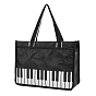 Нейлоновые музыкальные сумки с клавишами фортепиано, музыкальная сумка для покупок на молнии, прямоугольные