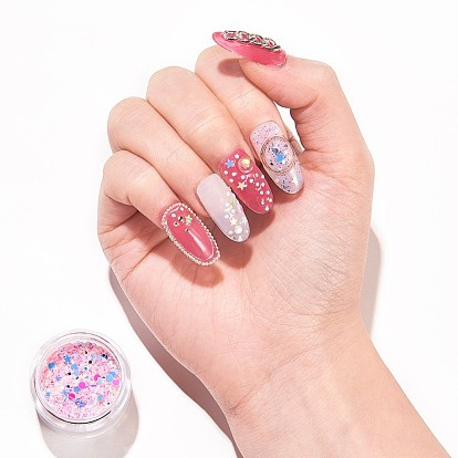 Shining Nail Art Glitter, Manicure Sequins, DIY Sparkly Paillette Tips Nail, Mixed Shape