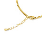 Bracelet à maillons lune et étoile en coquillage naturel, placage ionique (ip) 304 bijoux en acier inoxydable pour femmes