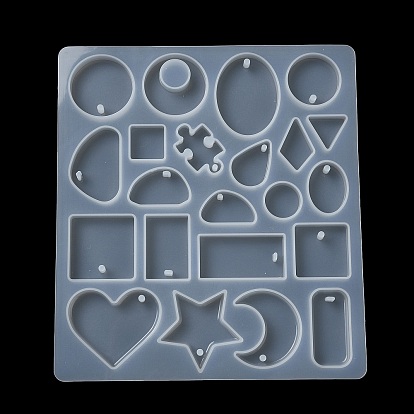 DIY Pendant Silicone Molds, Resin Casting Molds, Mixed Geometrical Shapes