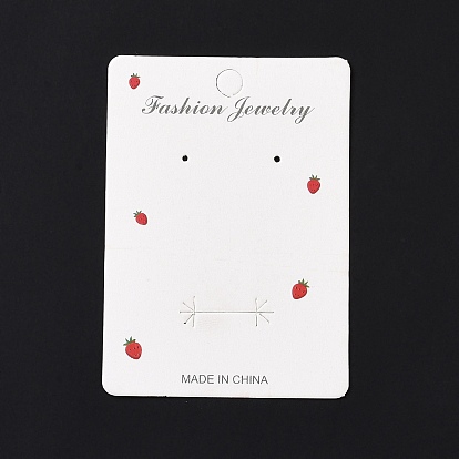 Rectangle Strawberry Earring Display Cards