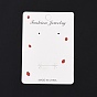 Rectangle Strawberry Earring Display Cards