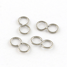 304 Stainless Steel Hook Clasps, 10x5x0.7mm