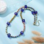 Evil Eye Lampwork & Glass Seed Beaded Necklace for Women