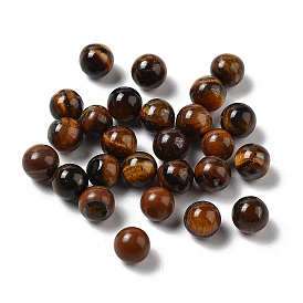 Natural Tiger Eye Sphere Beads, Round Bead, No Hole