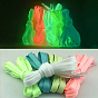 Lacet cordon polyester lumineux, lacet de chaussure plat phosphorescent