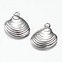 304 Stainless Steel Charms, Shell Shape