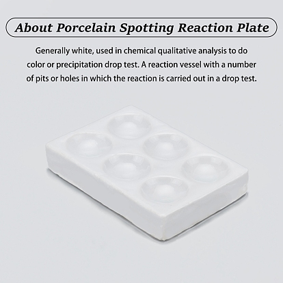 Assiette de réaction en porcelaine olycraft, pour fournitures de laboratoire