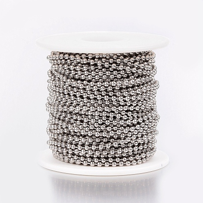 Ионное покрытие (ip) 304 шариковые цепи из нержавеющей стали, с катушкой, круглые