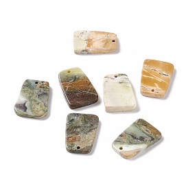 Natural Gemstone Pendants, Trapezoid