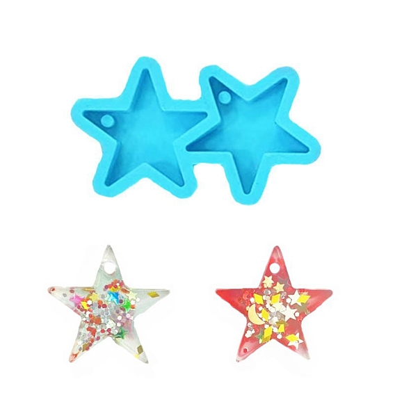 Звезда diy кулон силиконовые формы, формы для литья смолы, для изготовления уф-смолы и эпоксидной смолы