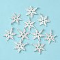 Christmas Snowflake Tibetan Style Alloy Pendants, Lead Free and Cadmium Free, 23x17.5mm, Hole: 1.5mm