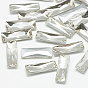 Pointed Back Glass Rhinestone Cabochons, Faceted, Rectangle