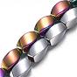 Electroplate/Original Magnetic Synthetic Hematite Bead Strands, Grade A, Twist