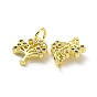 Brass Micro Pave Cubic Zirconia Charms, with Jump Ring, Tree, Real 18K Gold Plated
