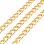 Oxidation Aluminum Cuban Link Chains, Unwelded, with Spool