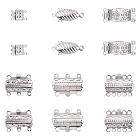 Unicraftale 304 Stainless Steel Box Clasps, Mixed Shapes