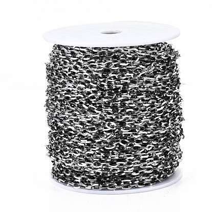 304 кабельные цепи из нержавеющей стали, с катушкой, несварные, овальные