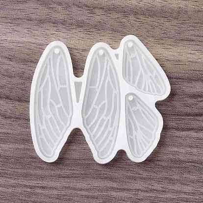 Moldes de silicona para colgantes de alas de mariposa., moldes de resina, para resina uv, fabricación de joyas de resina epoxi