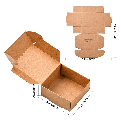 Kraft Paper Gift Box, Wedding Decoration, Folding Boxes