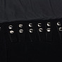 Montures de colliers de velours, avec les accessoires en laiton, rectangle