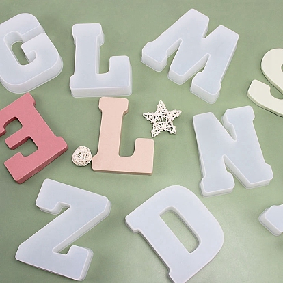 DIY Letter & Symbol Silicone Molds, Fondant Molds, Resin Casting Molds, for Chocolate, Candy, UV Resin, Epoxy Resin Craft Making