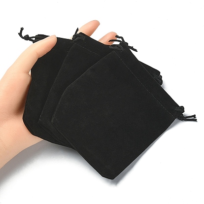 Rectangle Velvet Drawstring Pouches, Candy Gift Bags Christmas Party Wedding Favors Bags