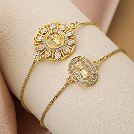 Классический браслет Мэри с цирконием: минималистичный, элитные и уникальные женские украшения