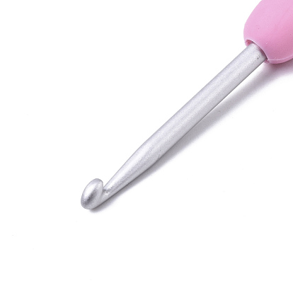 Набор алюминиевых крючков разных размеров, с ручкой TPR, для плетения крючком швейных инструментов