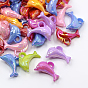 Pendentifs de dauphins, ab pendentifs couleur en plastique