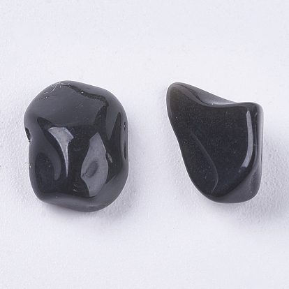Натуральный черный камень чип бисер, упавший камень, нет отверстий / незавершенного