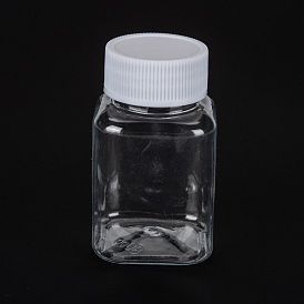 2.7 bouteille de voyage hermétique oz, bouteilles de stockage en plastique pour animaux de compagnie, pour liquide, cosmétique, capsule, tablette, avec couvercle à vis