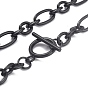 Ионное покрытие (ip) 304 ожерелья-цепочки Фигаро из нержавеющей стали, с Переключить застежками