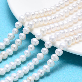 Natural Cultured Freshwater Pearl Beads Strands, Potato