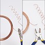 DIY Wire Wrapped Jewelry Kits, with Aluminum Wire and Iron Side-Cutting Pliers