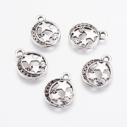 Alloy Pendants, Flat Round and Star